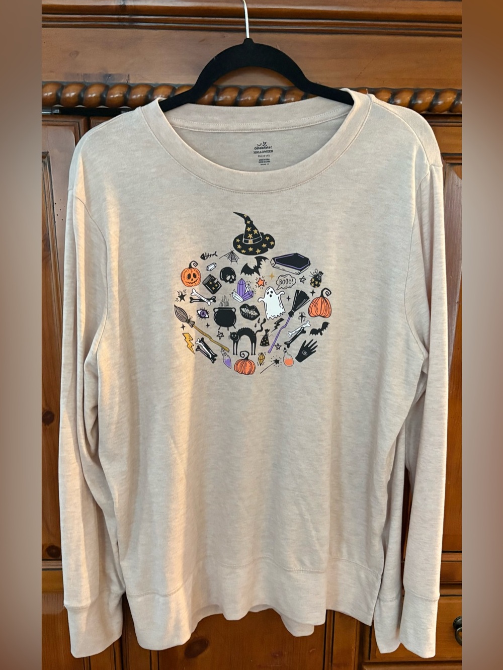 🔥Women’s Halloween Soft Long Sleeve Shirt SzXL, EUC.